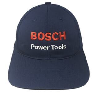 Bosch Power Tools Snapback Hat Blue Red White Adjustable Nissun Workwear Cap